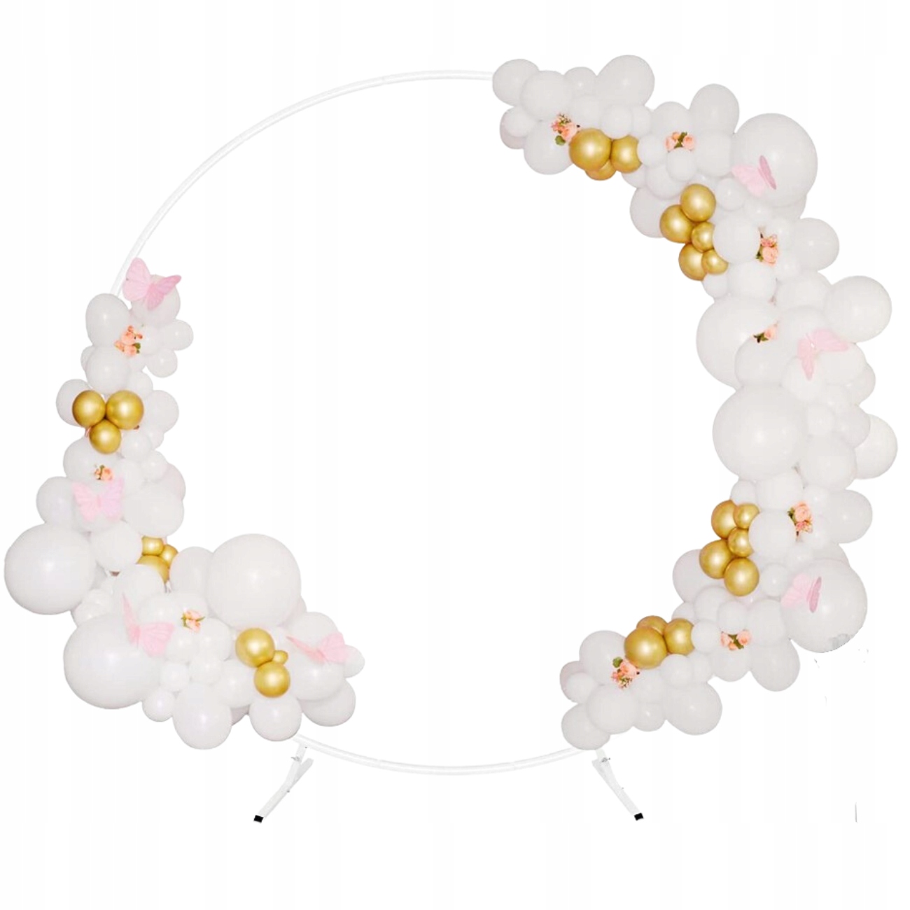 STOJAK Stelaż Metalowy KOŁO na Balony Tło do Zdjęć Sesji Wesele Ścianka 2m Waga produktu z opakowaniem jednostkowym 0 kg