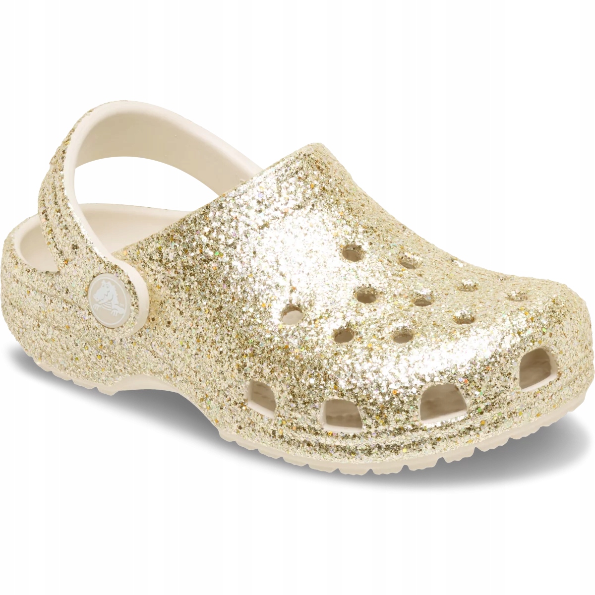Crocs Dziecięce Buty Klapki Chodaki Kids Classic Chunku Glitter Clog 34-35