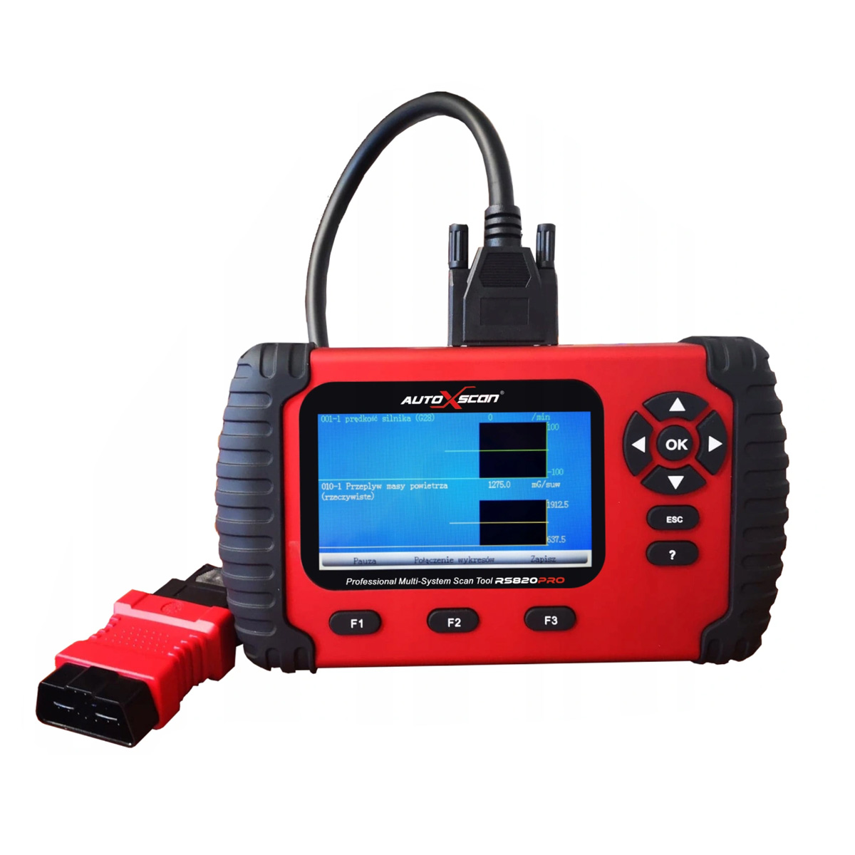 TESTER DIAGNOSTYCZNY AUTOxSCAN RS810PRO + GADŻETY Marka AutoXscan