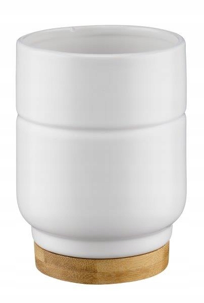 

Kubek łazienkowy na szczoteczki, ceramiczny biały