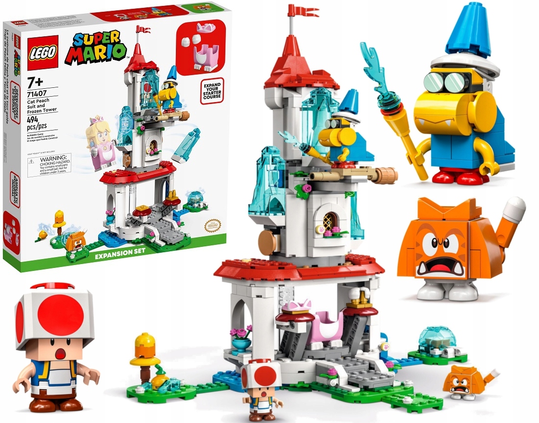 Lego Mario Cat Peach A Ledová Věž 71407