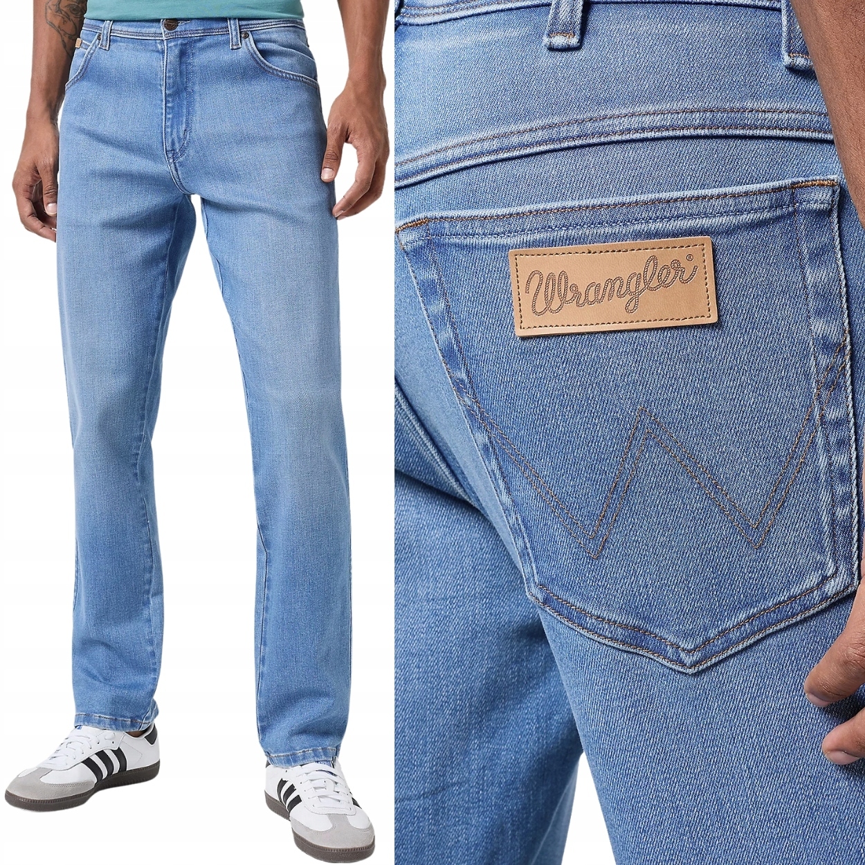 Wrangler Texas Slim Murphy Free To Stretch pohodlné kalhoty W42 L34