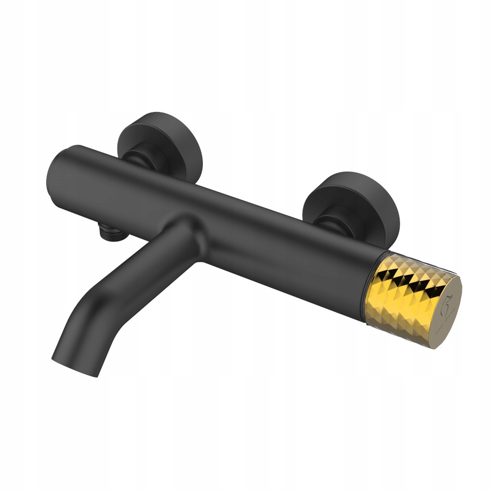 Nástěnná Vanová Baterie Ove Black Gold Sea Horse