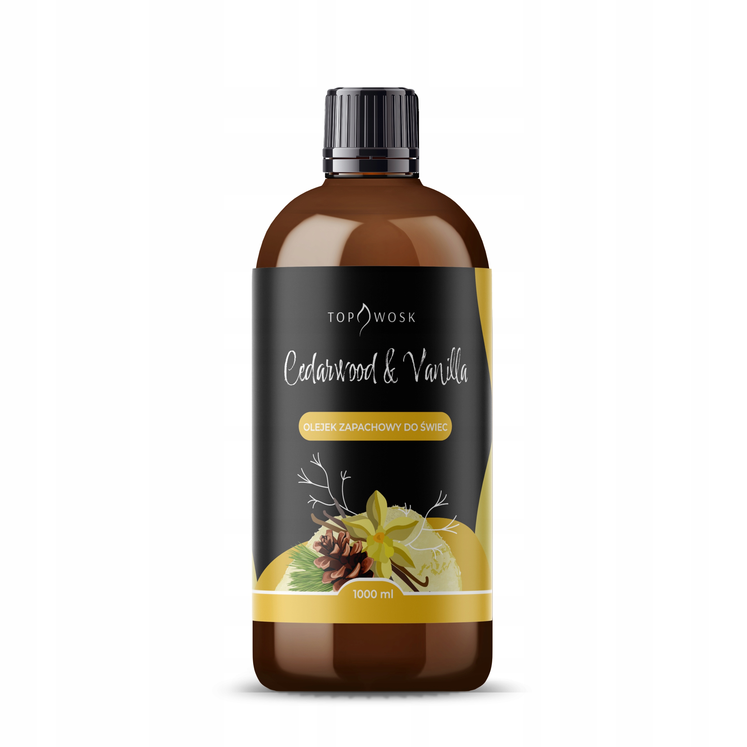 Vonný olej na sviečky Cedarwood & Vanilla 1000 ml vôňa do vosku