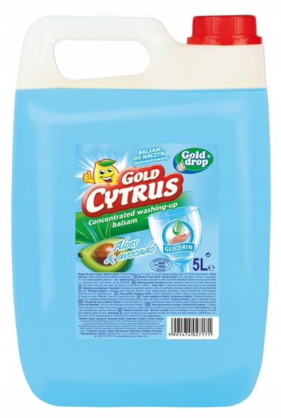 

Gold Cytrus Płyn do Naczyń 5L Balsam Aloes