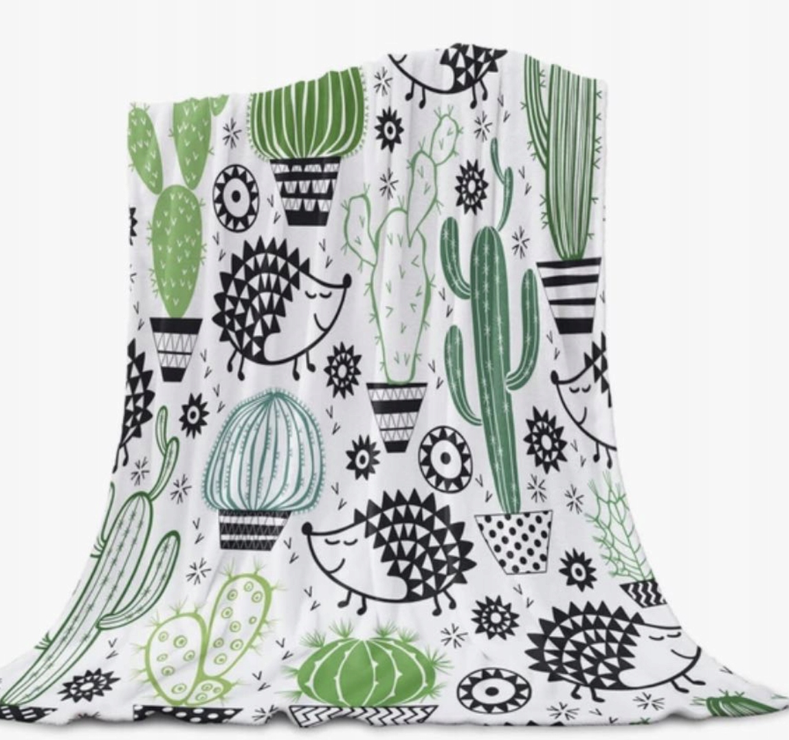 Vícebarevný přehoz se 2 polštáři 250 x 225 cm