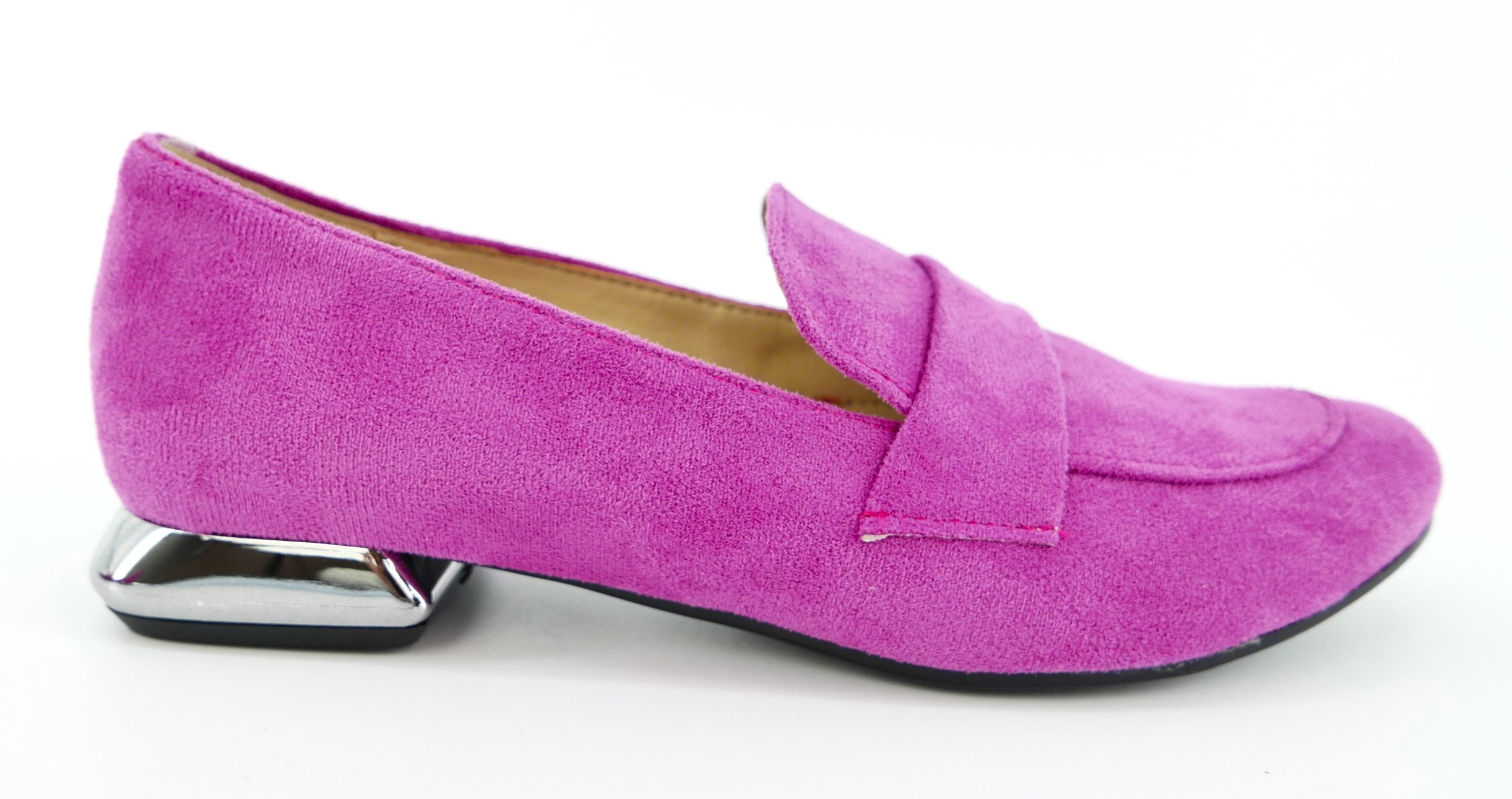 Aga Boty Mokasíny Fuchsiové Eko Semiš Elegantní R38