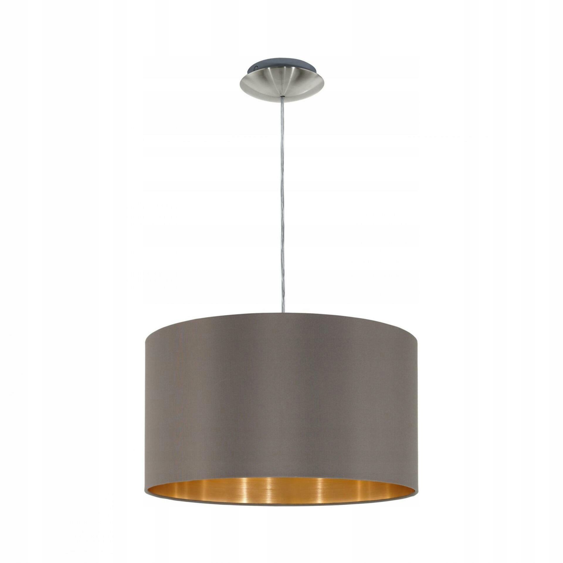 Závesné svietidlo Eglo Maserlo E27 60W cappuccino/zlatá 38cm