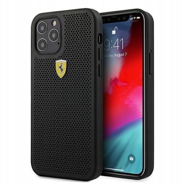 Ferrari FESPEHCP12MBK iPhone12/12 Pro 6,1" czarny/black hardcase On Tr