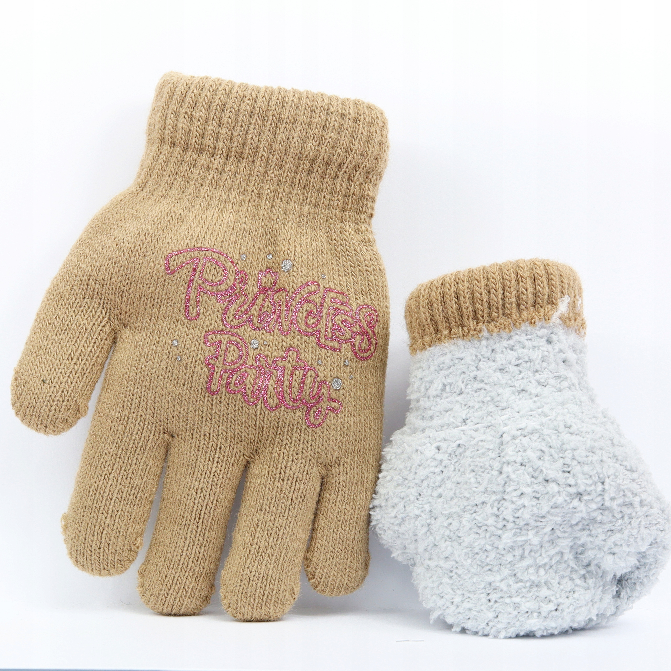 4-6 lat OCIEPLONE 15 cm Rękawiczki Akrylowe 104 e