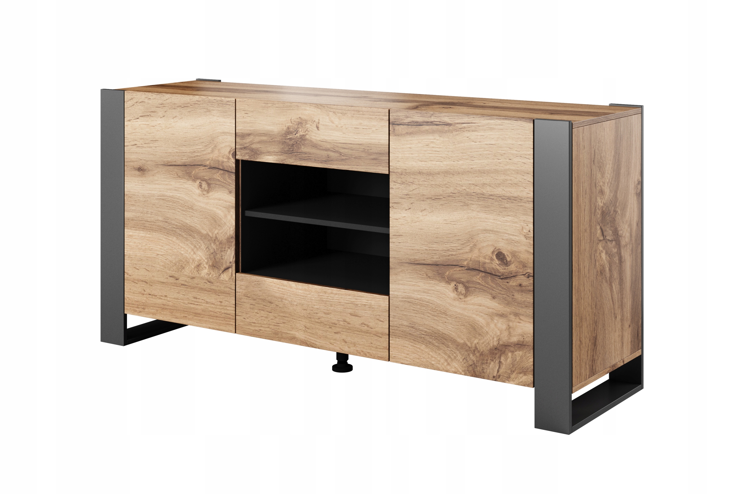 

Komoda Wood dąb wotan + antracyt- Cama Meble