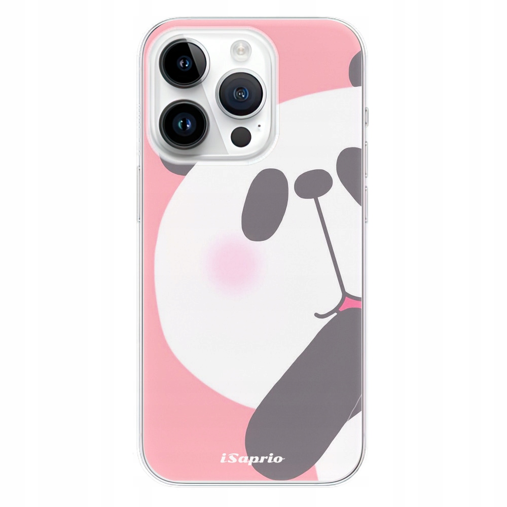 Silikonowe etui iSaprio Panda 01 do iPhone 15 Pro