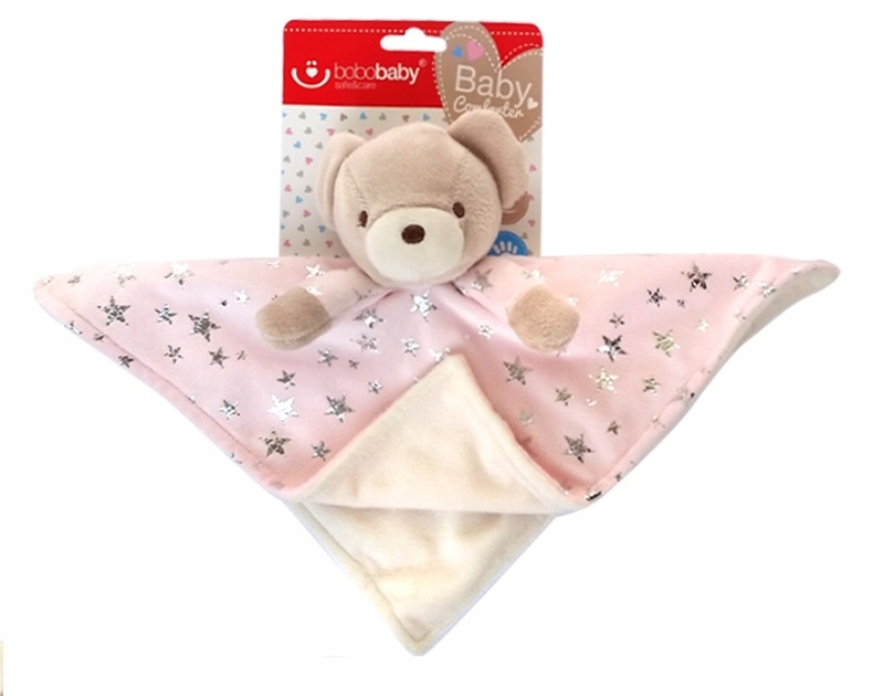

BotoBaby Przytulanka miś Różowy błyszczy