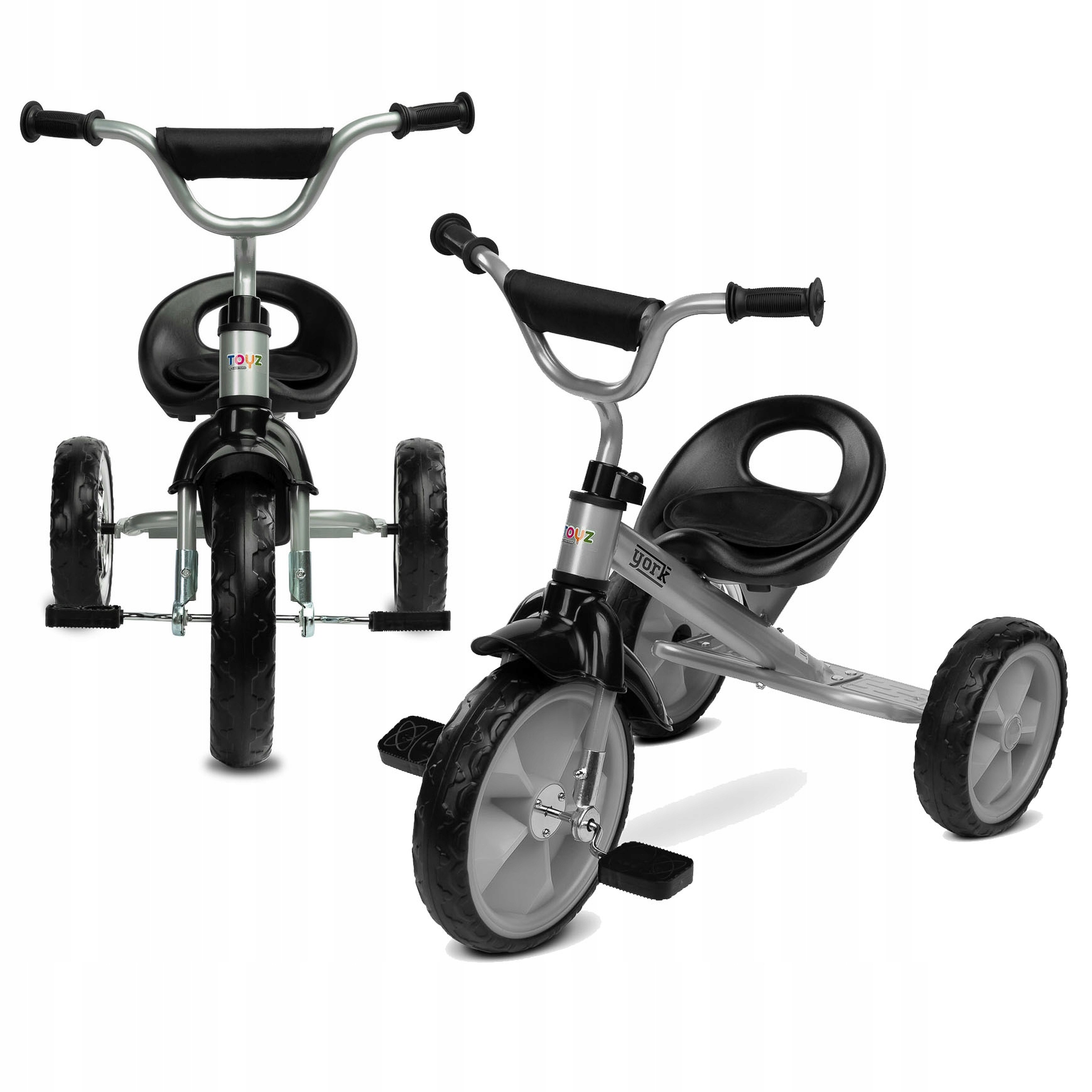 Toyz York Rowerek trójkołowy Lekki 3-KOŁOWY Grey (szary)