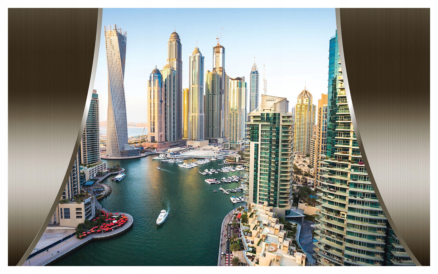 Fototapeta flizelina Město moderní panorama architektura 350x250 lepidlo