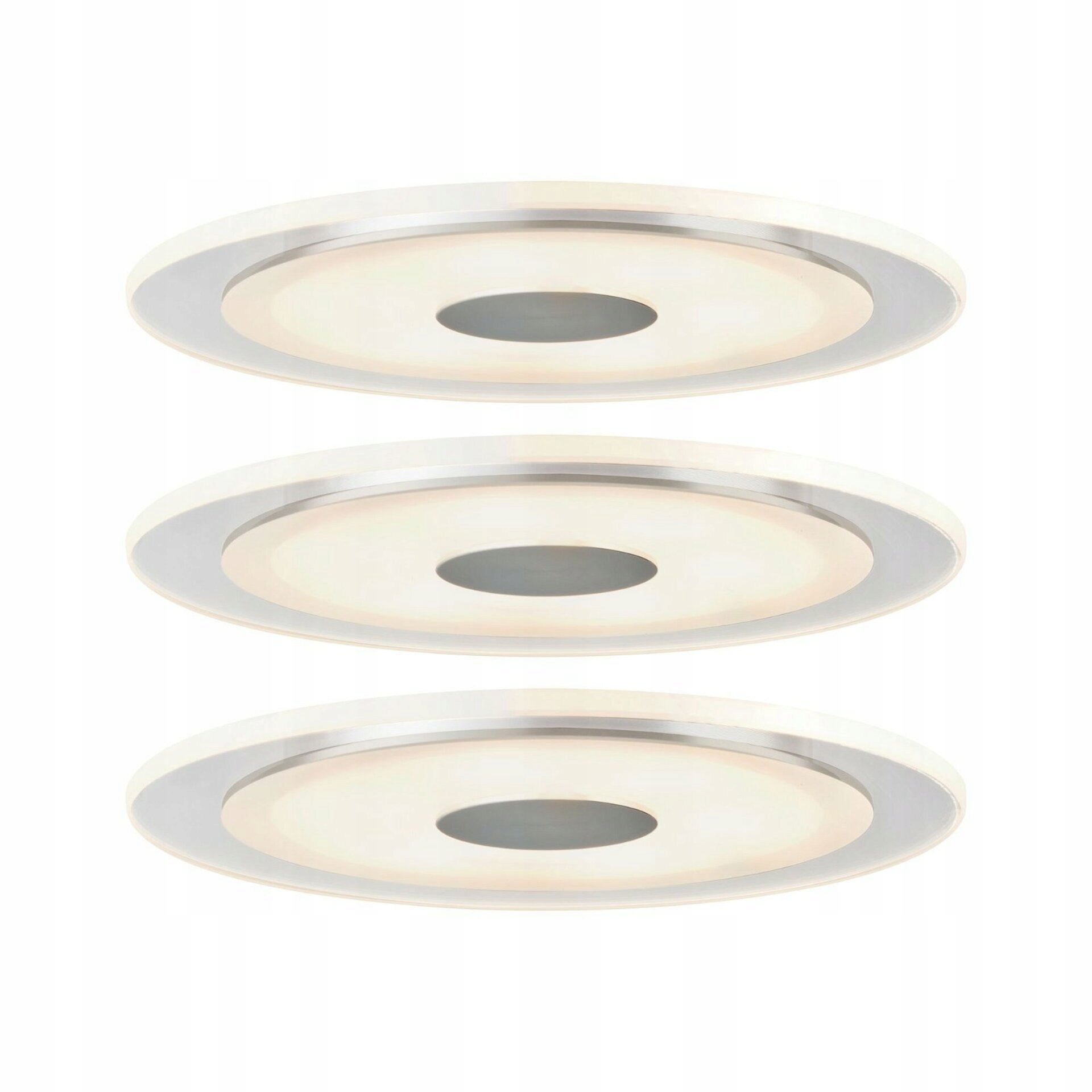 Paulmann vstavané svietidlá Premium Line Led Whirl 6W, 3ks, hliník satén