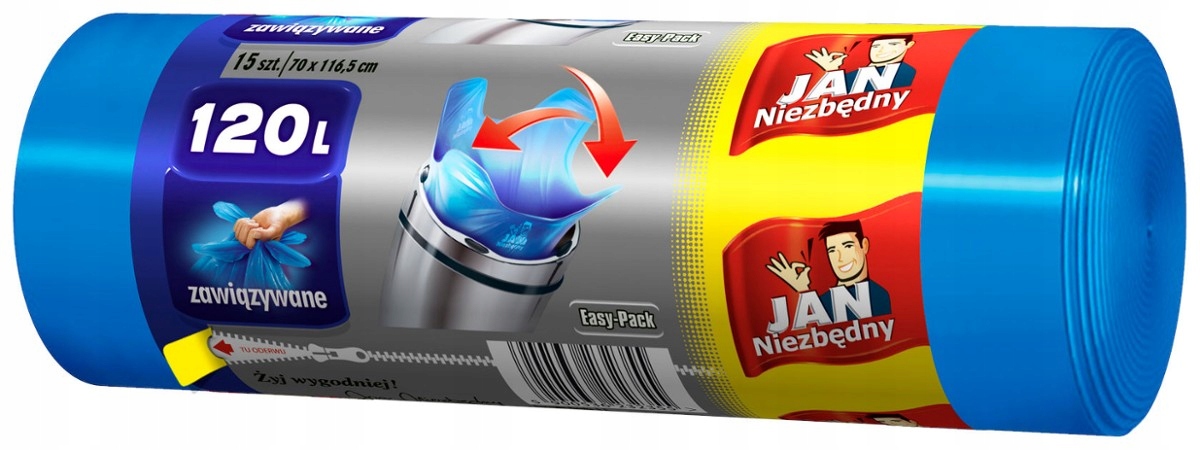 

Jan Niezbędny Worki na śmieci 120L 15sztuk