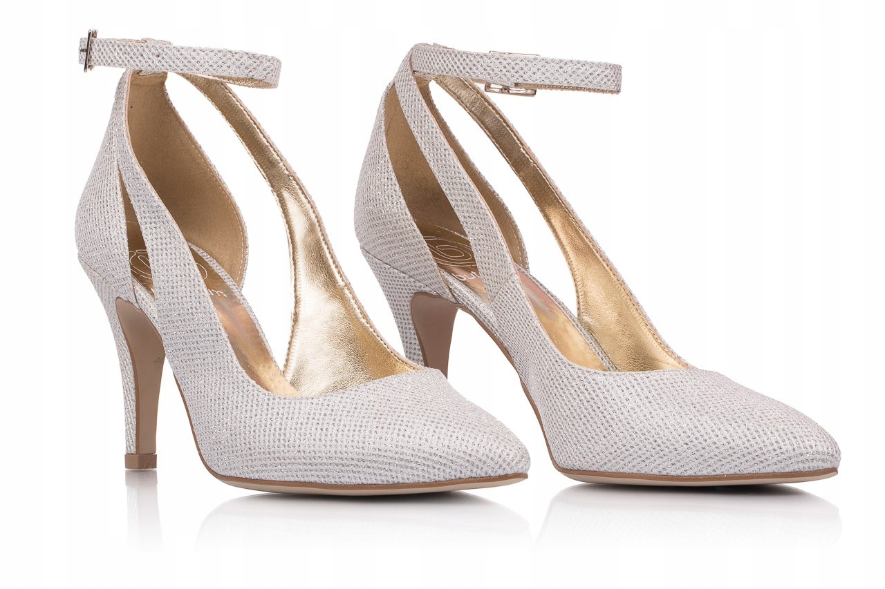 Taneční podpatky se zapínáním na kotník a výřezem Mona 41