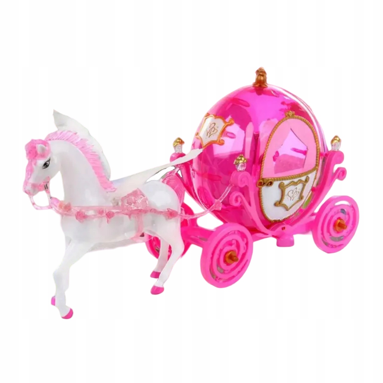 DUŻA KARETA LALKA CHODZĄCY KOŃ DŹWIĘKI ŚWIATŁA 315 Stan opakowania oryginalne