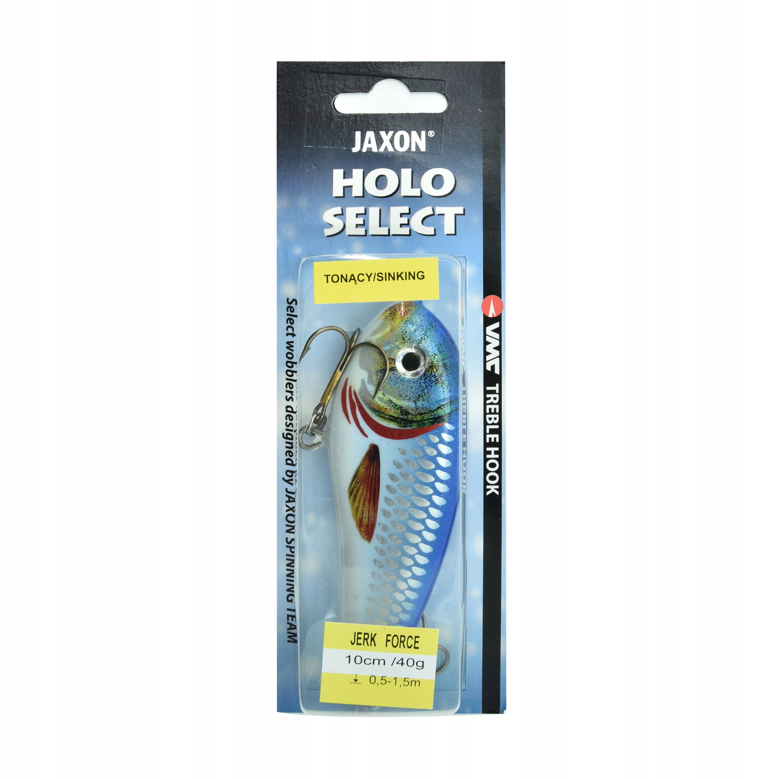 Wobler wolnotonący bezsterowy Jaxon Jerk Force 10cm 40g Nd 0,5-1,5m 1szt.