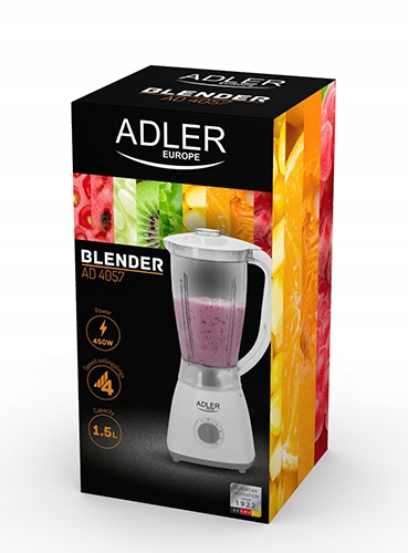 Blender Kielichowy AD 4057 450W 1,5L 4 Prędkości Funkcja Pulse