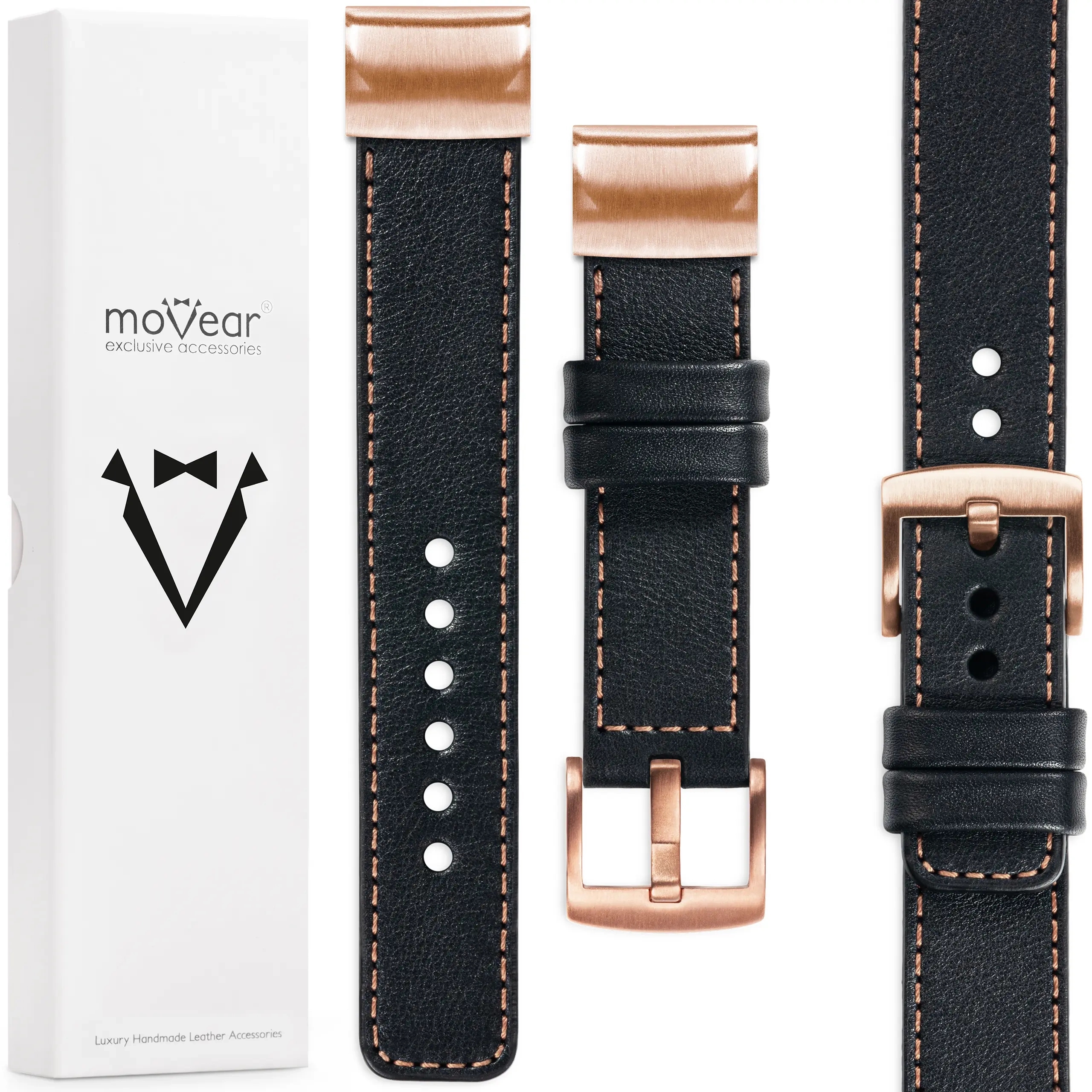 Prémiový řemínek pro QuickFit 20 mm Fenix 8s 7s 6s kožený Movear italská kůže