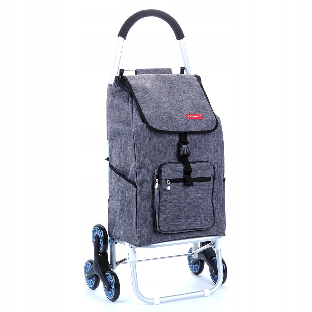 Nákupní vozík na kolečkách pro šestikolové schody 40 l