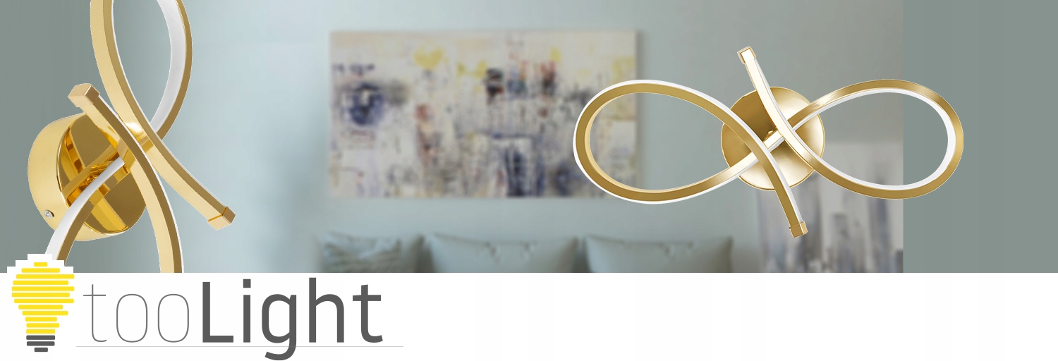 LAMPA ŚCIENNA KINKIET DESIGNERSKI GOLD LED ZŁOTY Rodzaj gwintu zintegrowane źródło LED