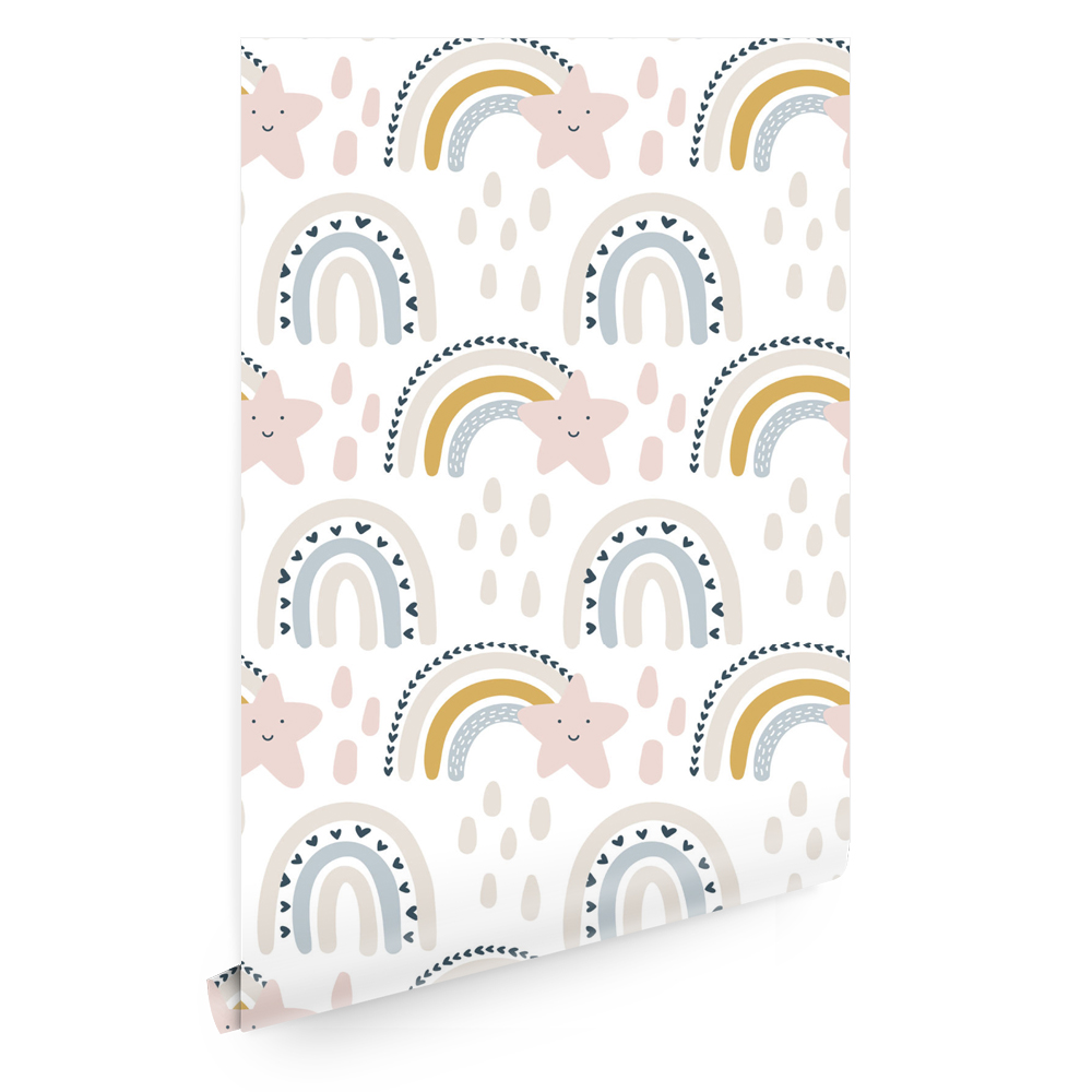 

Tapeta tęcze pastelowa boho T0911
