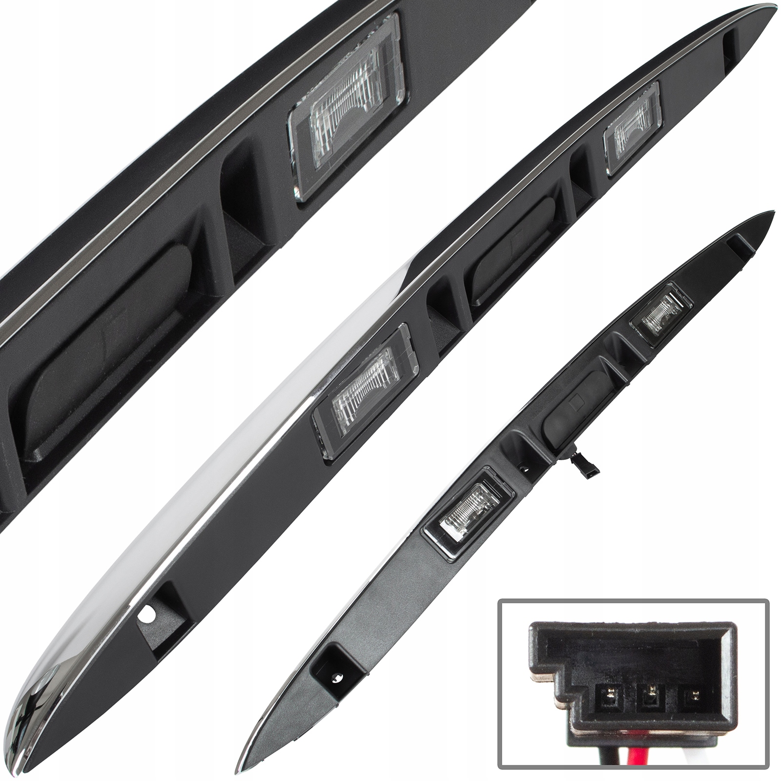 Listwa Blenda Podświetlenia Tablicy i Mikrostyk Klapy Tył do Mini R55 R56