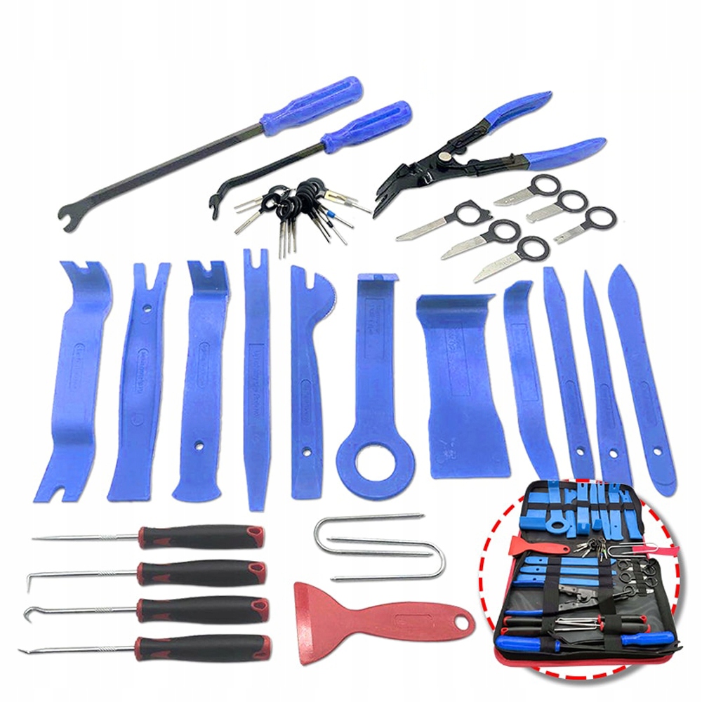 ŚCIĄGACZE do DEMONTAŻU TAPICERKI RADIA PLASTIKÓW Marka bez marki