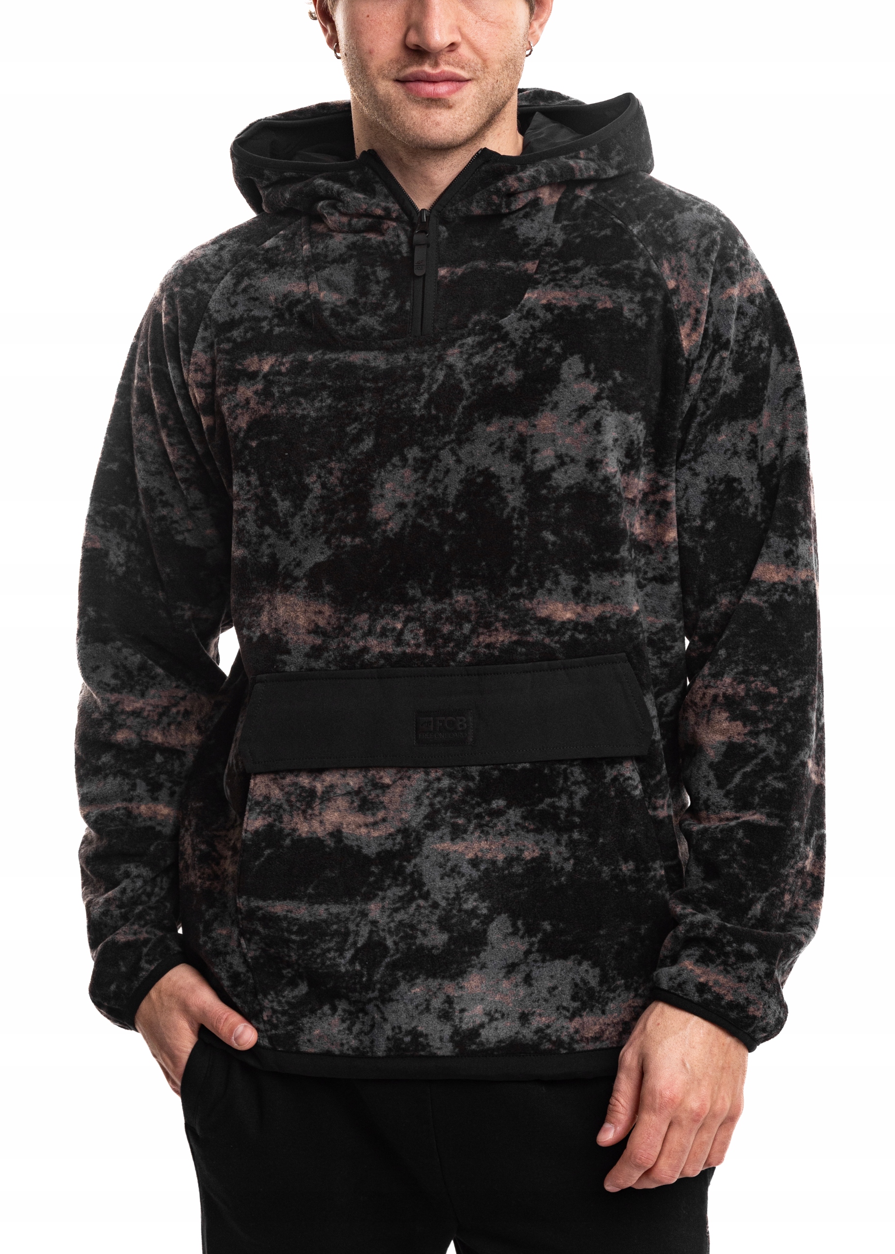 Polar Pánská 4F s kapucí Mikina Fleecová Zip 1/3 4F Sportovní bunda vel. L.