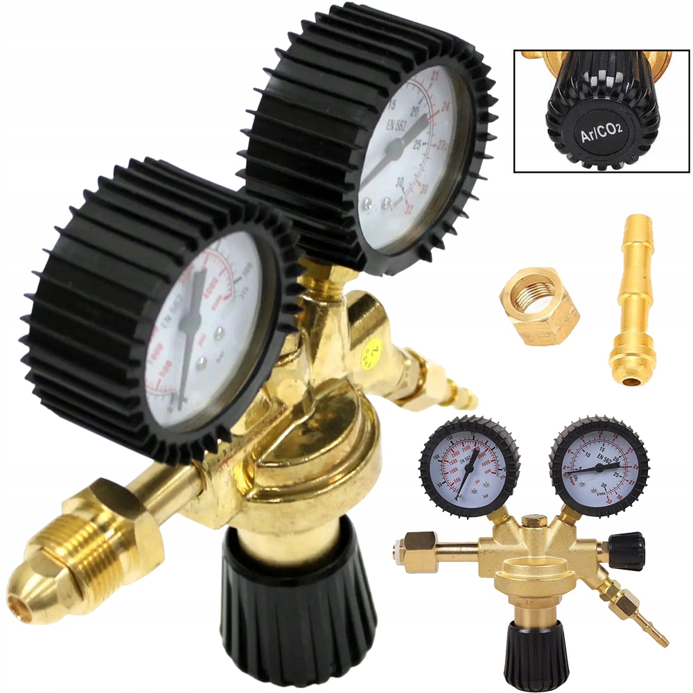Plynový Reduktor ARGON/CO2 Svařovací Reduktor Mig/mag Tig 315 bar