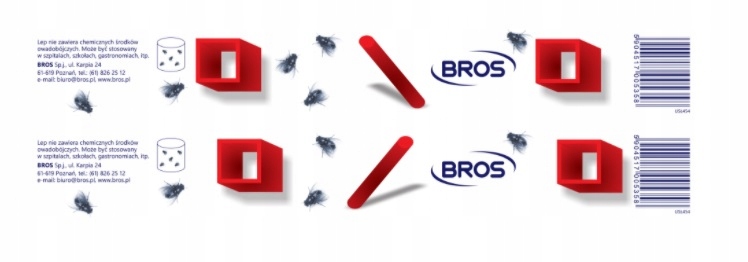 

Bros Lep płaski na Muchy Muszki