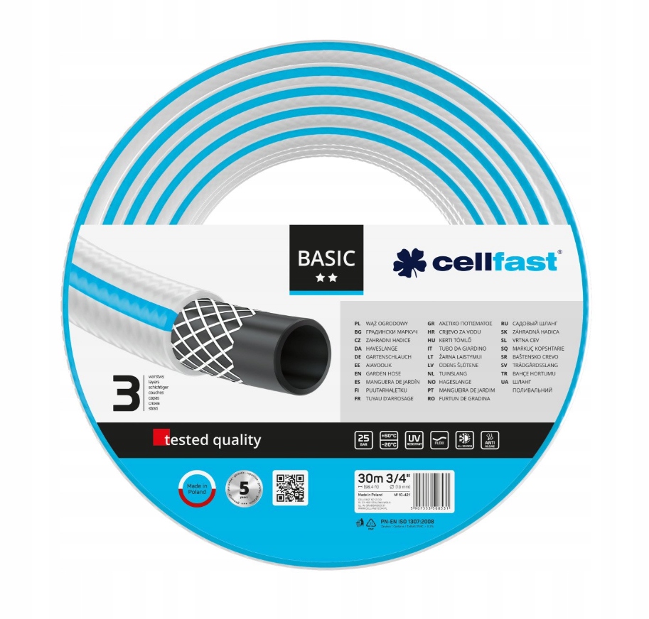 Cellfast Wąż ogrodowy 3/4" Basic 30m 10-421