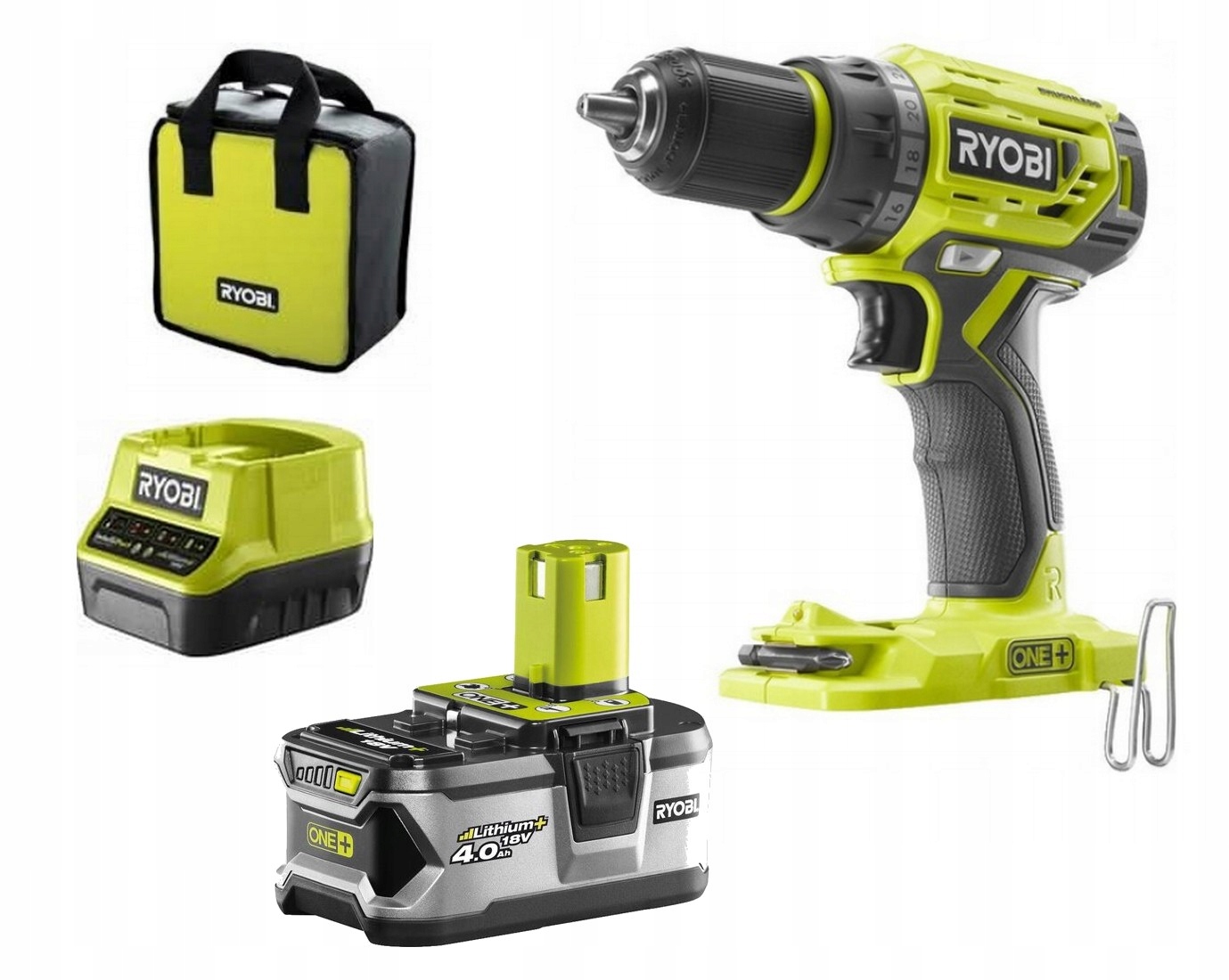 

Ryobi Wkrętarka Bezszczotkowa 60NM R18DD7 4AH 18V