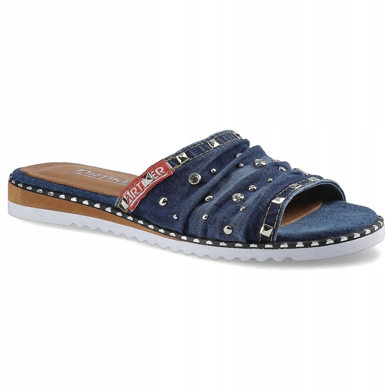 

Jeansowe Klapki Artiker Damskie Wygodne Buty