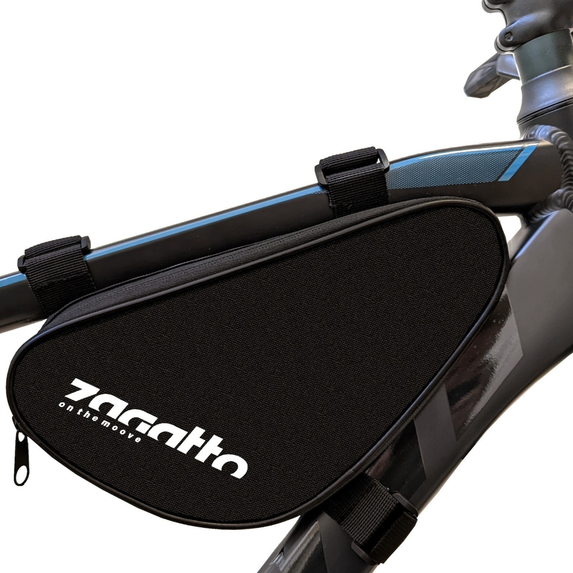 Sakwa rowerowa czarna saszetka na rower sakwa na rower pod ramę 2L Zagatto