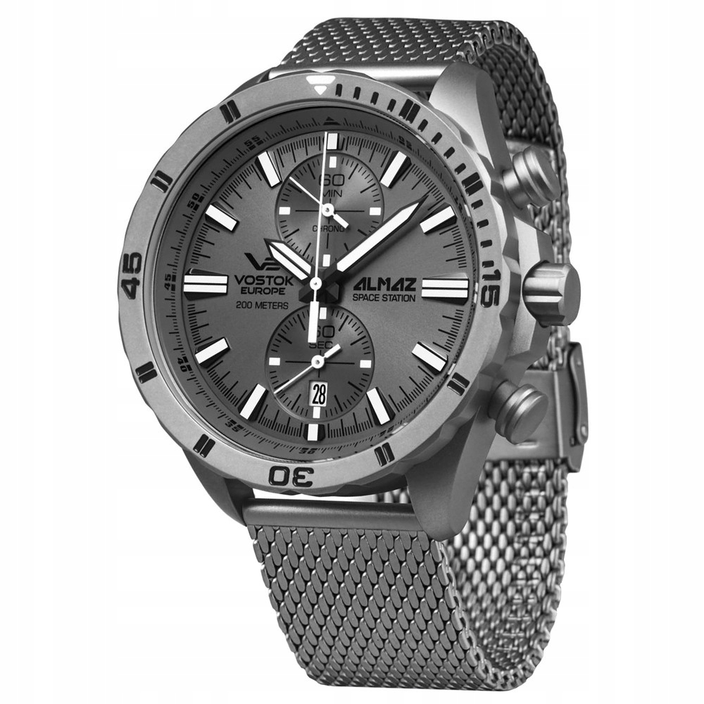 Zegarek Męski Vostok Europe 6S11-320H264B szary