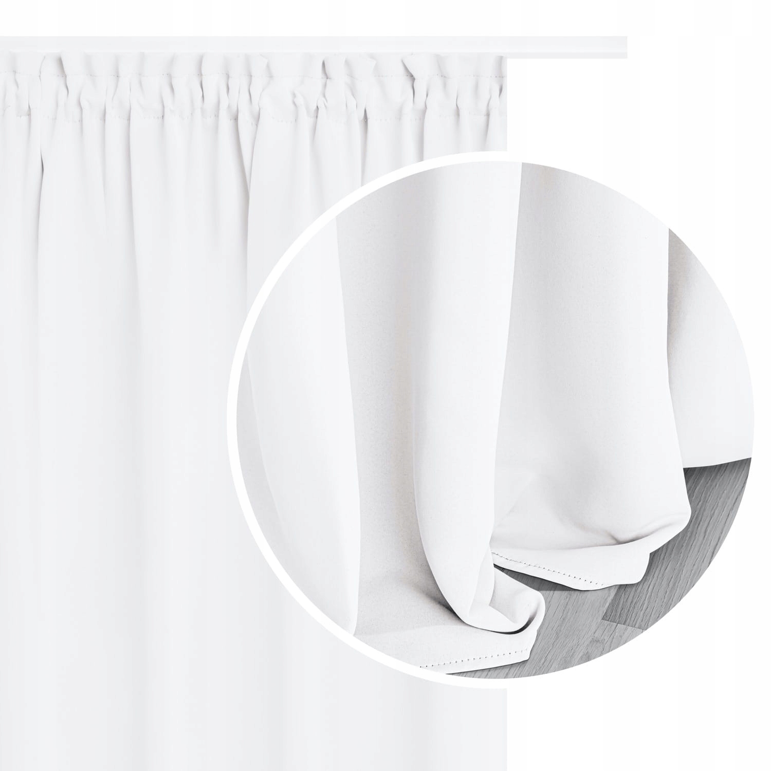 

Zasłona Blackout Na Taśmie 140x270 Hold biały