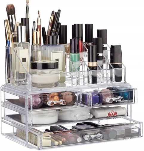 SZKATUŁKA ORGANIZER NA KOSMETYKI BIŻUTERIĘ ZEGARKI