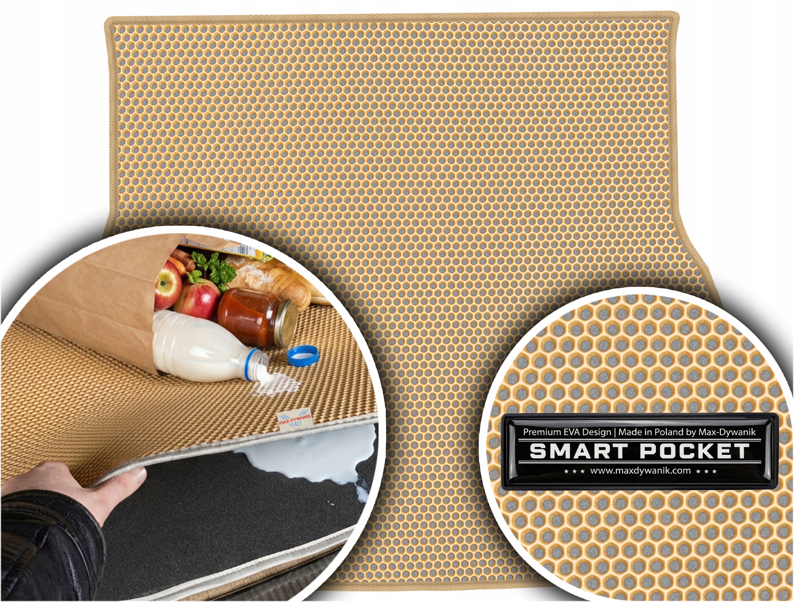 Renault Laguna II Kombi 2001-2007 Vložka do kufru Eva Smart Pocket Béžová