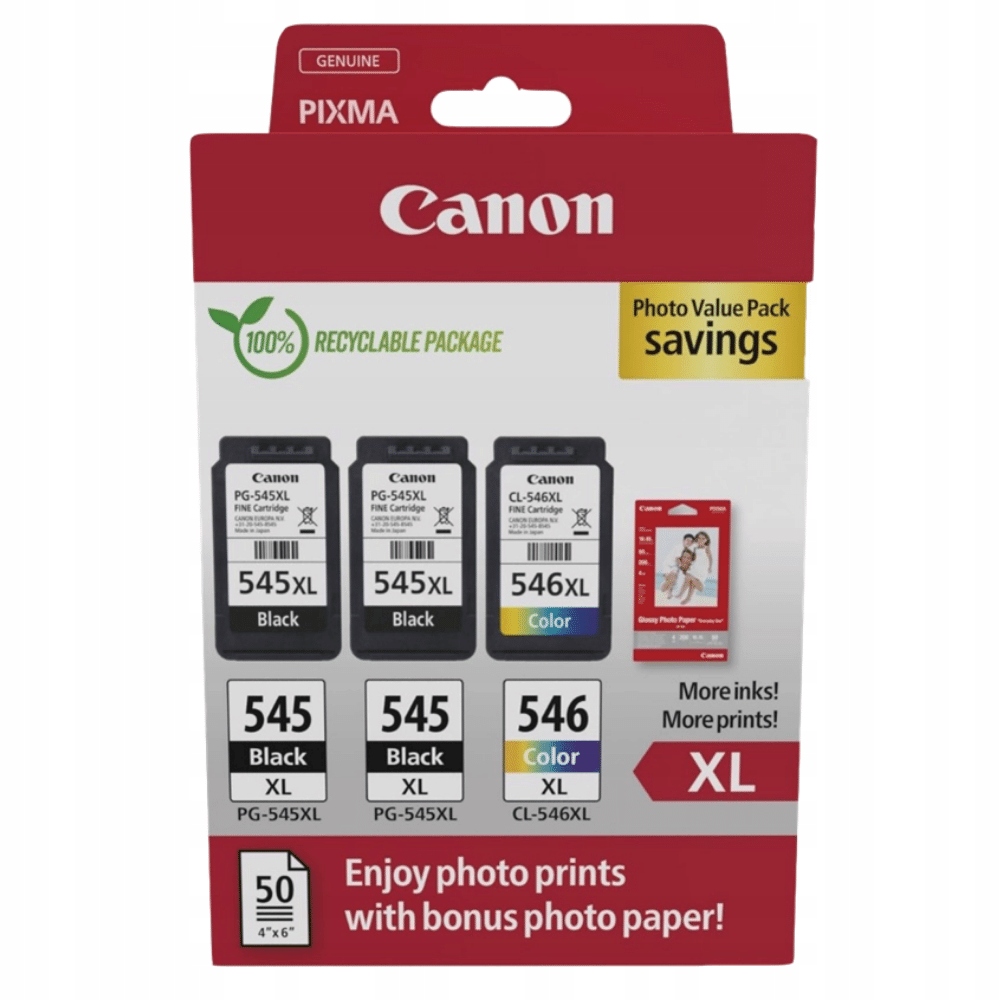 Atrament Canon PG-545XL/CL-546XL Ink Cartridge 8286B015AA sada