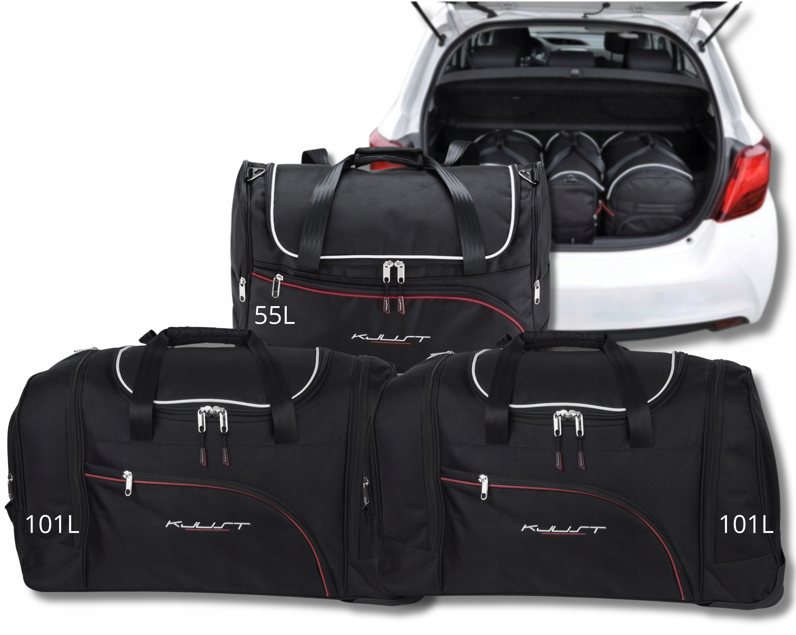 Cestovná Taška Do Kufra Toyota Yaris 2011-2020 3 ks