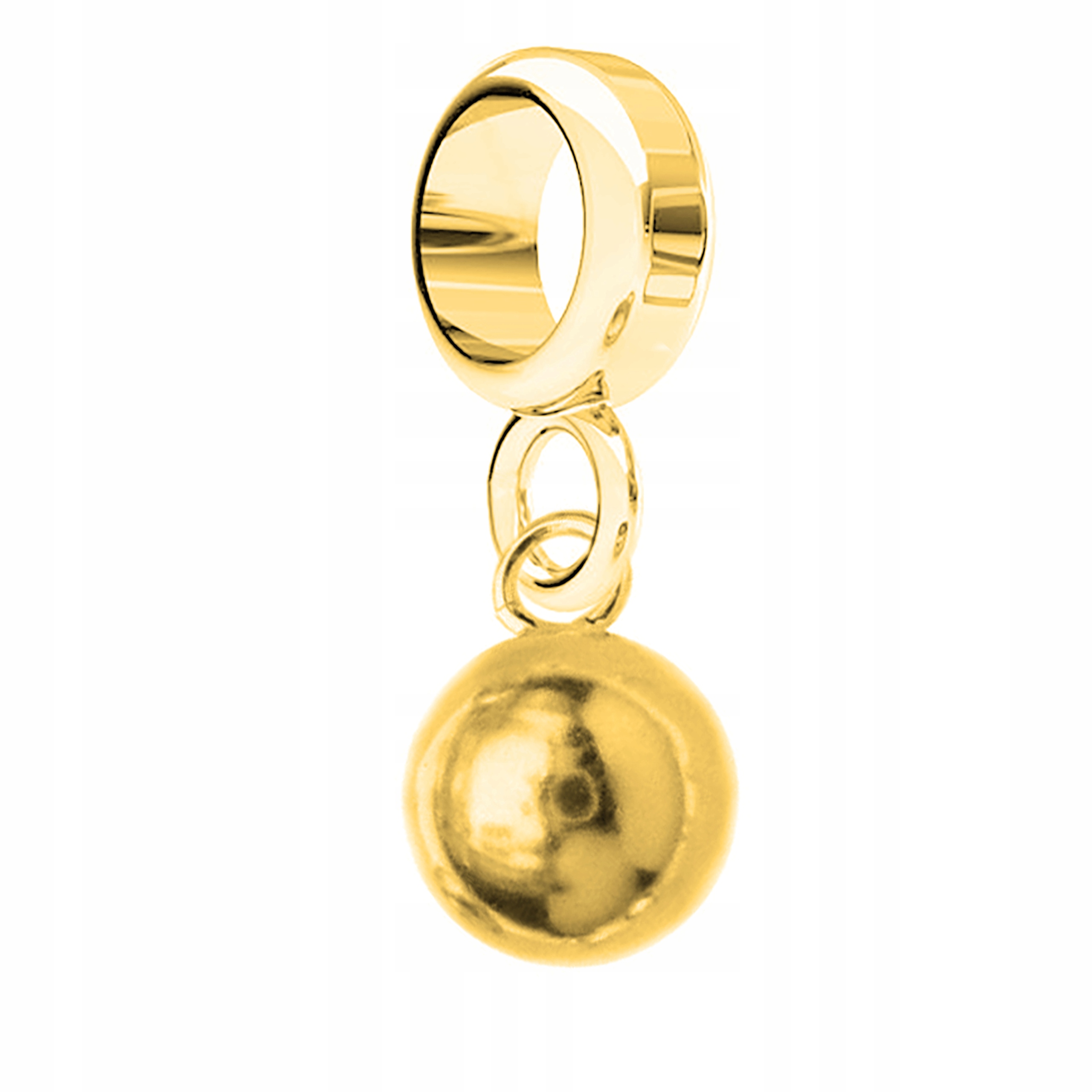 

Charms złoty Kulka wiszący srebro 925