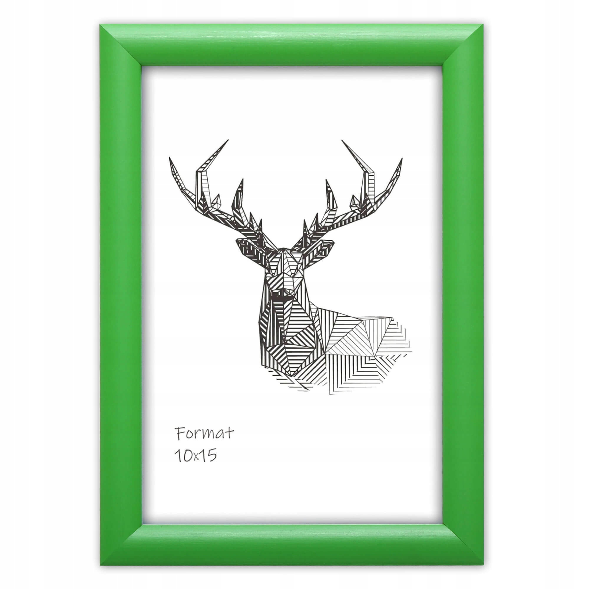 

Ramka na Zdjęcia Drewniana Zielona Prosta 21x30