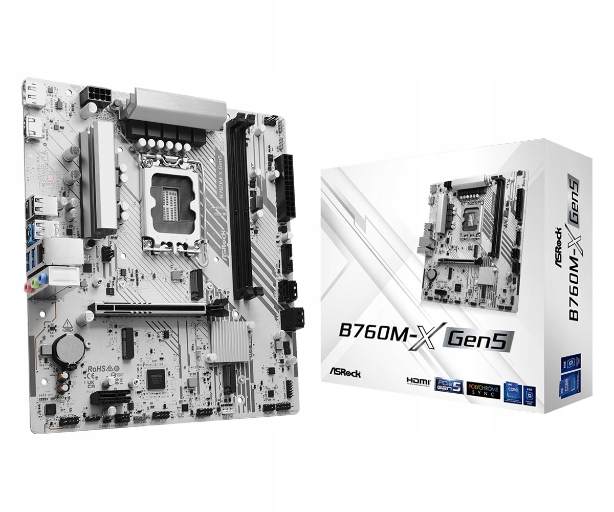 Asrock Základní deska B760M-X GEN5 s1700 2DDR5 Dp/hdmi mATX