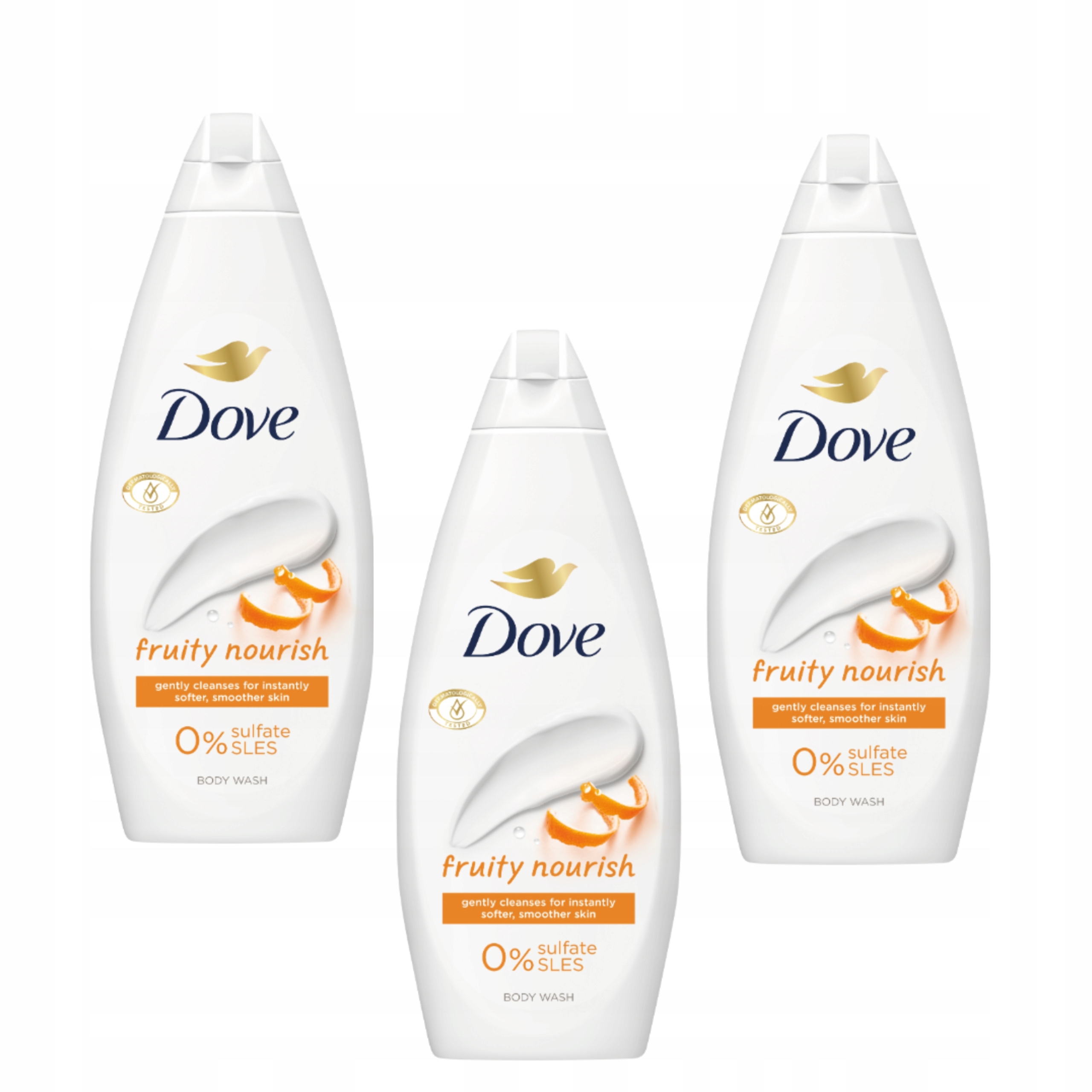 Dove Essential Care Fruity Nourish Żel pod prysznic 3 x 720ml