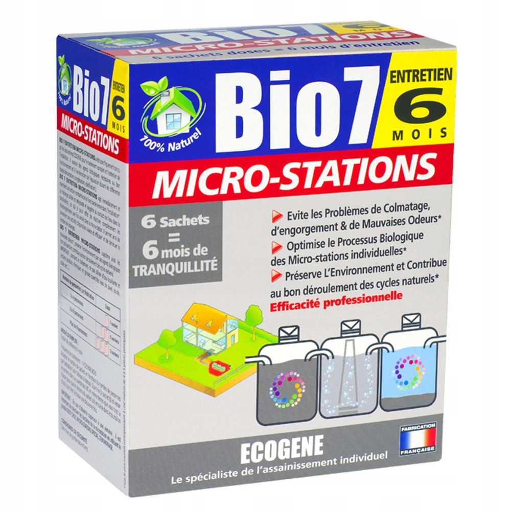 Bio 7 Entretien Microstations Bacteria 6 vrecúšok