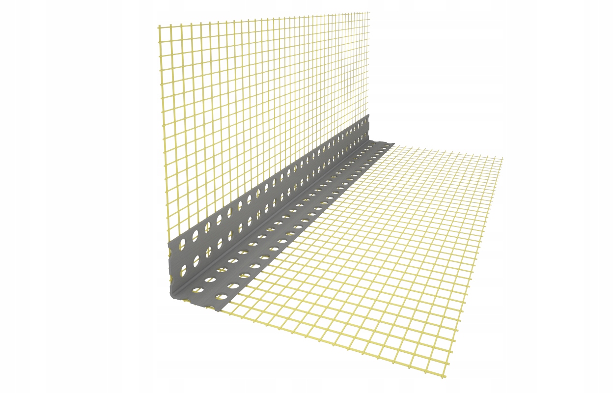 

Narożnik Pcv Z Siatką 2,5 Mb styropian 50 sztuk